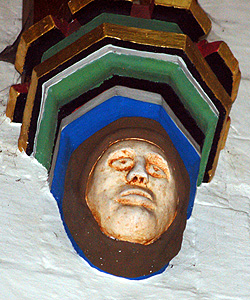 Nave roof corbel - north side fourth from the west July 2012